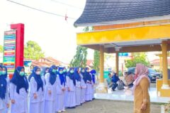 Puskesmas Sungai limau melakukan apel pagi,Senin 9 Mei 2022.