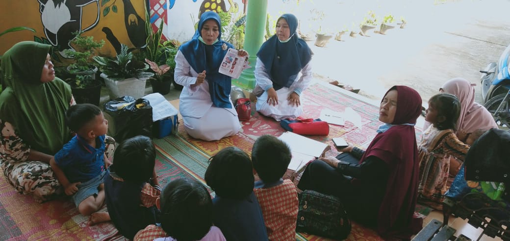 Pelaksanaan Bulan Imuninasi Anak Nasional ( BIAN ) ke Paud Ar Rohim Korong Sei Paku Tahun 2022