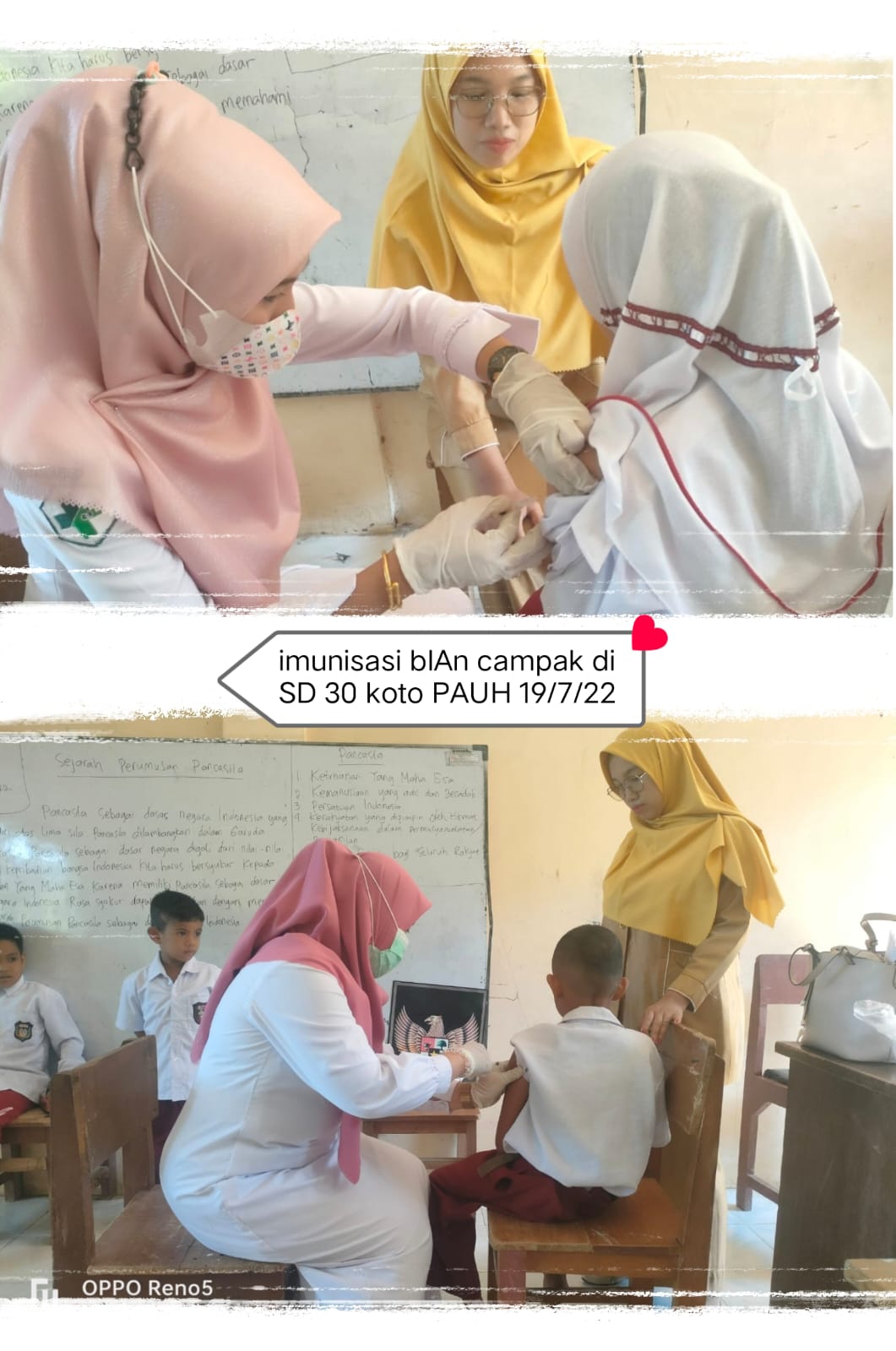 Pelaksanaan BIAN (Bulan Imunisasi Anak Nasional) di Wilayah kerja puskesmas sungai limau.