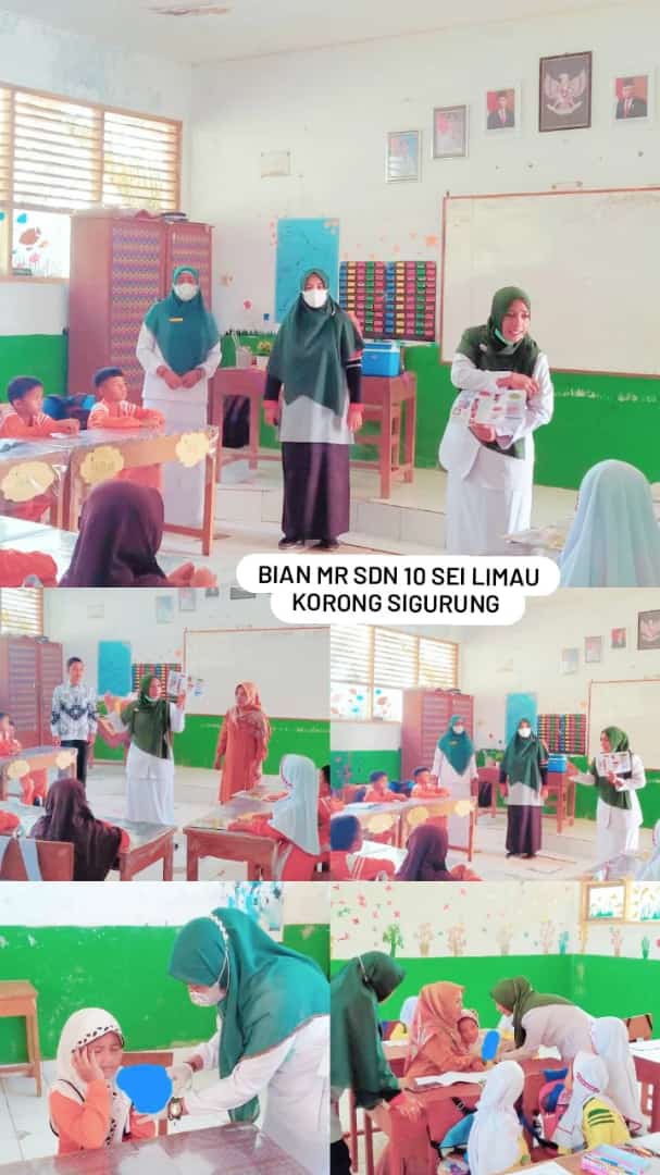 BULAN IMUNISASI ANAK NASIONAL DI SDN 10 SUNGAI LIMAU